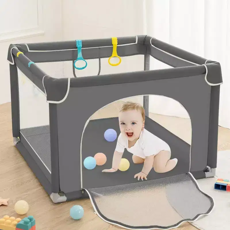 GOTGELIF 36x36 4-Panel Baby Playpen Spacious & Secure Portable Playard
