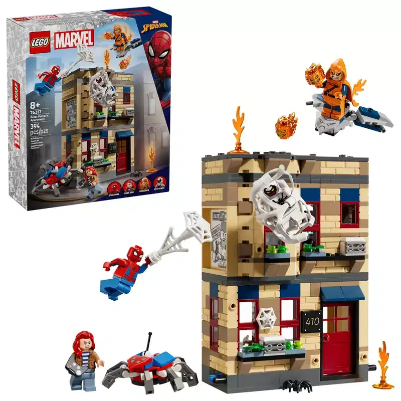 LEGO Marvel Peter Parker’s Apartment Super Hero Building Toy 76317