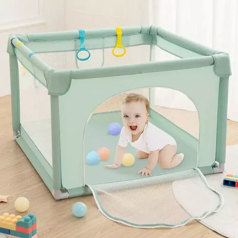 GOTGELIF 36x36 4-Panel Baby Playpen Spacious & Secure Portable Playard